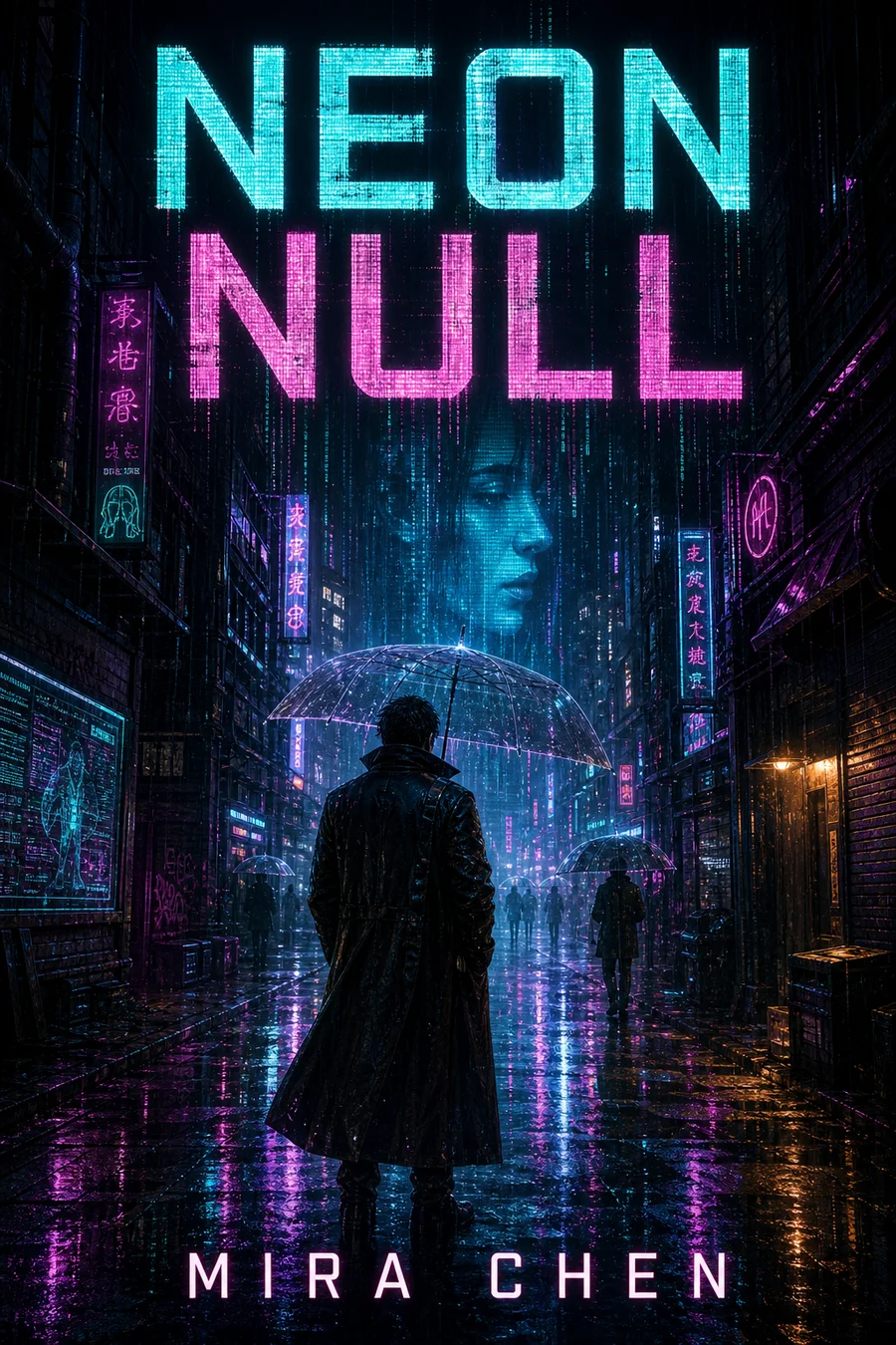 Cyberpunk Noir cover style