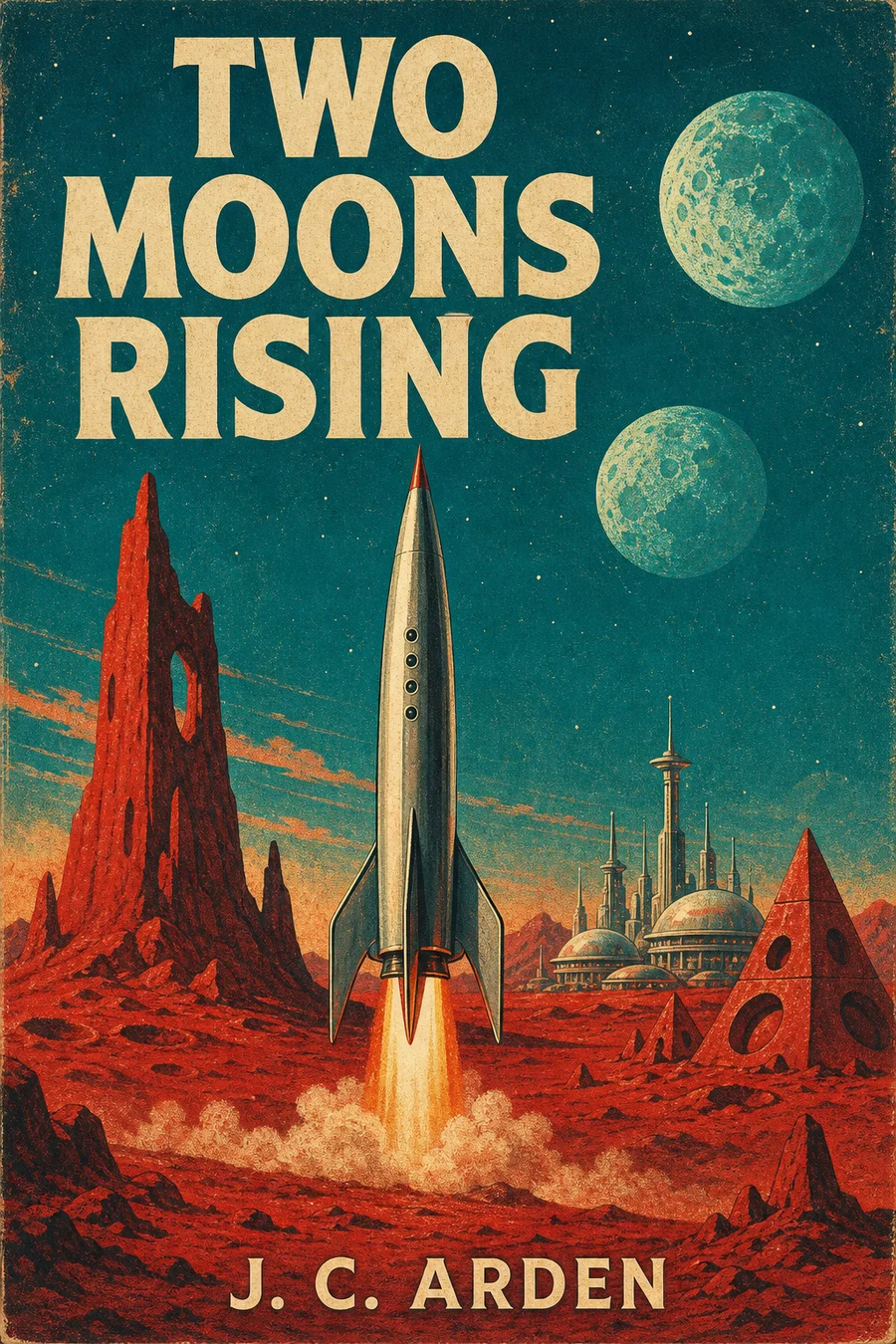 Retro Sci-Fi cover style